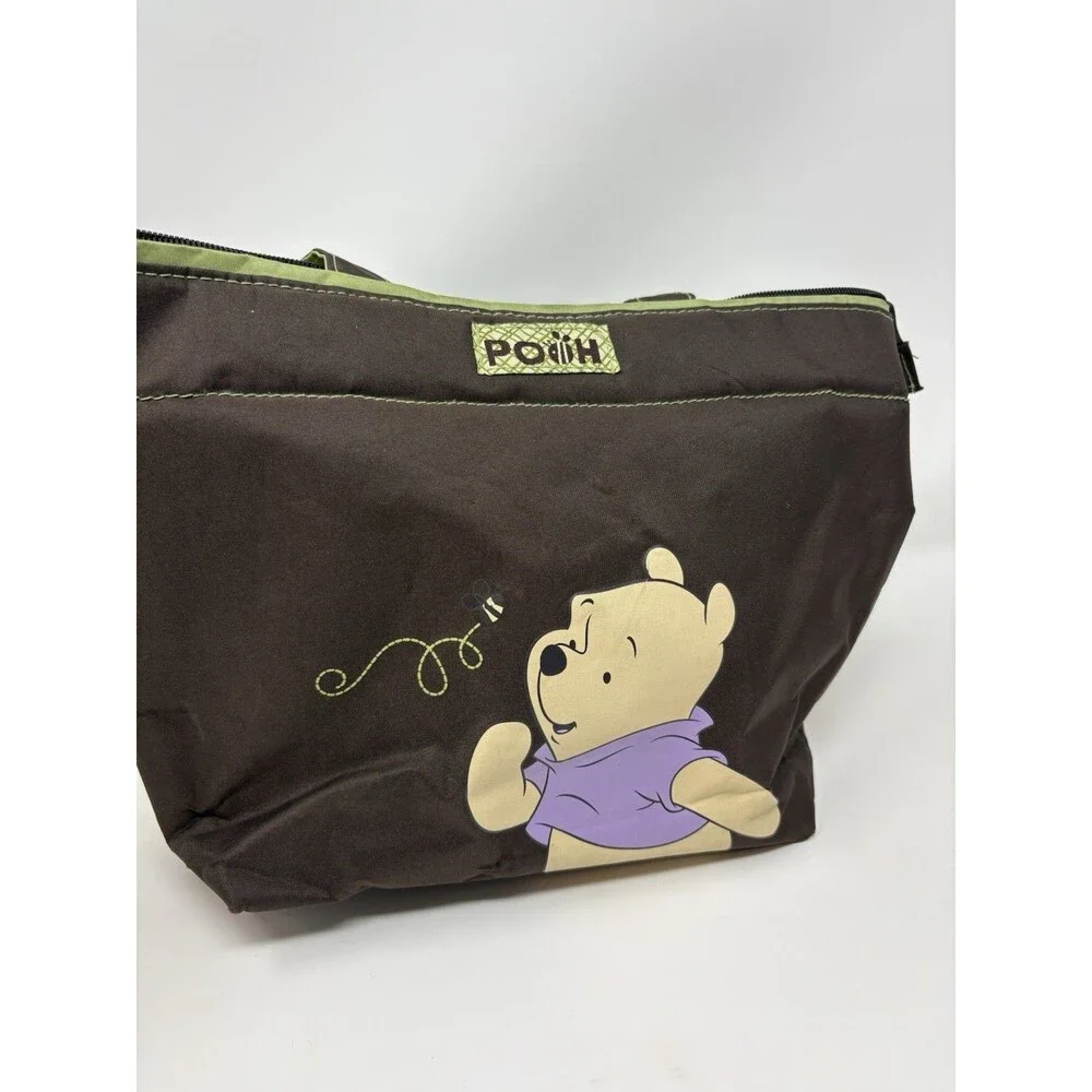 Disney - Winnie the Pooh Tote, Diaper Bag Messenger Bag Tote Bag Brown