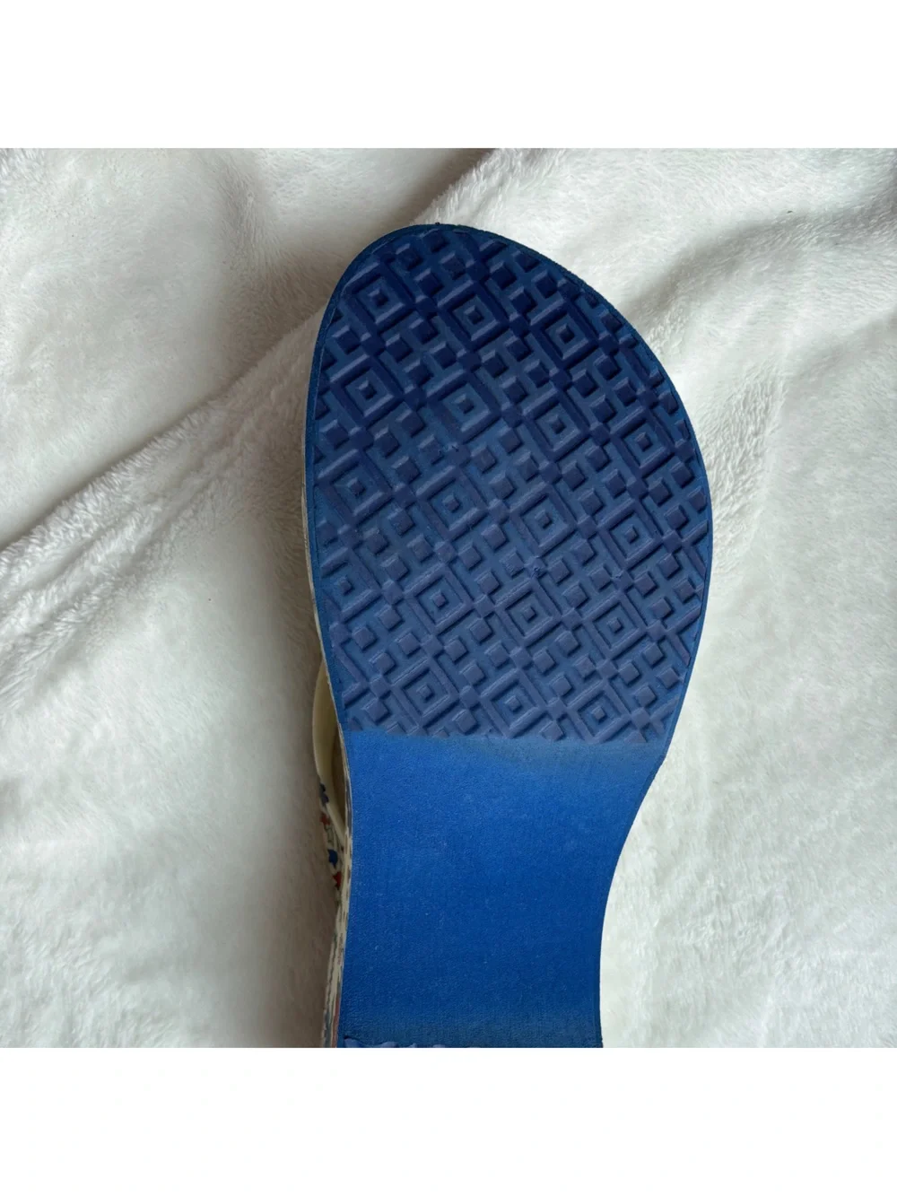 Tory Burch White Floral Platform Flip Flop Sandals
