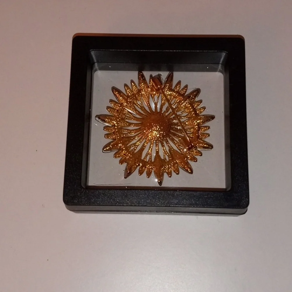 Vintage Floral Pearl Brooch