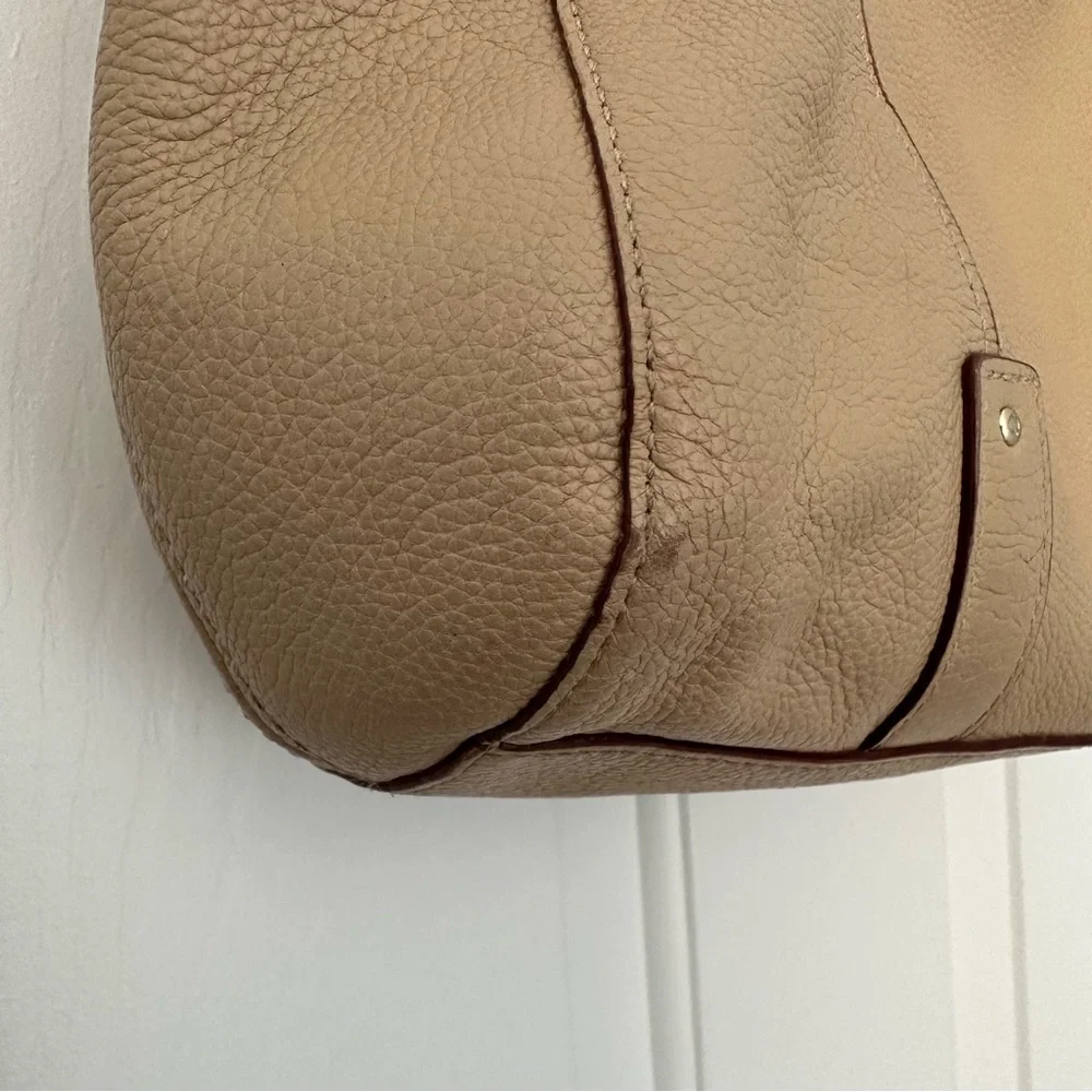Kate Spade Teegan Berkshire Shoulder Bag Purse Pebble Leather Cafe Tan Beige