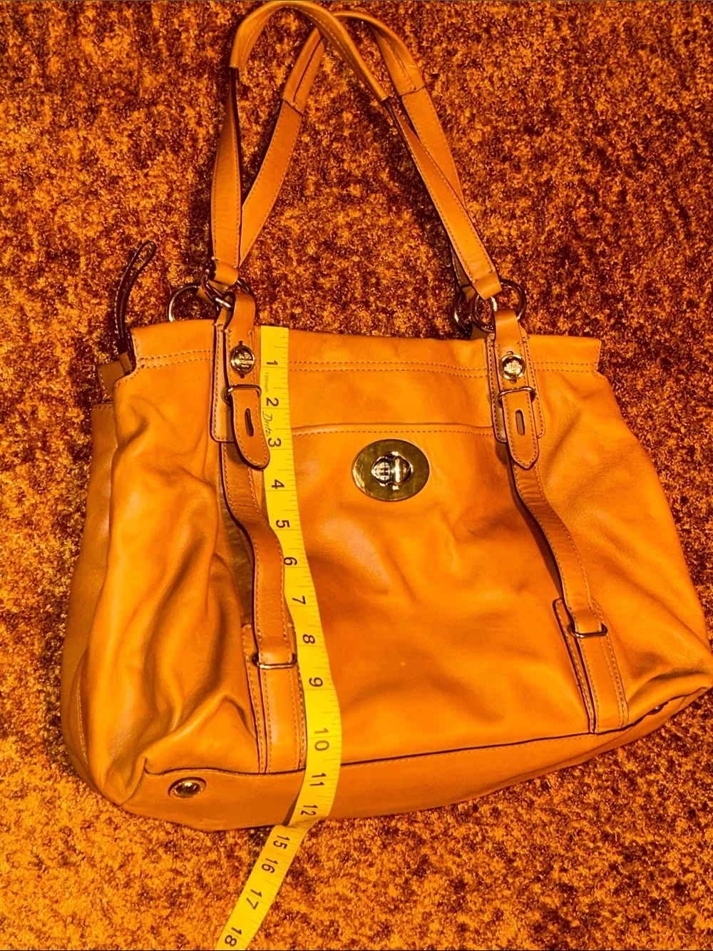 Coach leather shoulder