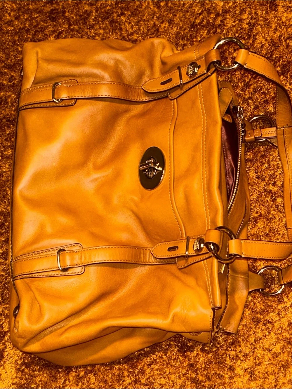 Coach leather shoulder