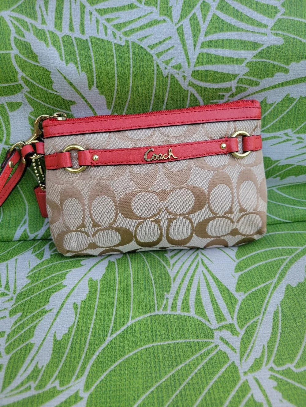 Coach wristlet crafted