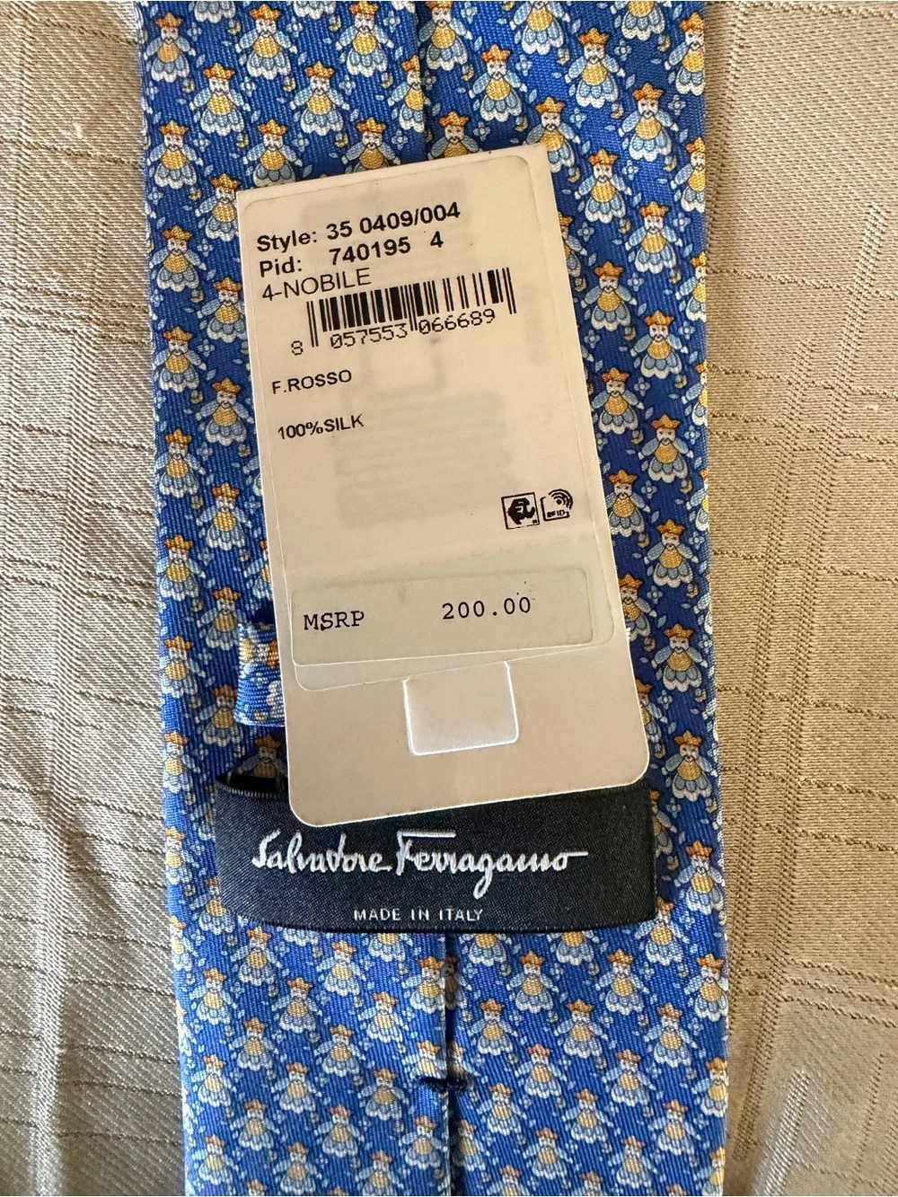 Salvatore Ferragamo silk tie
