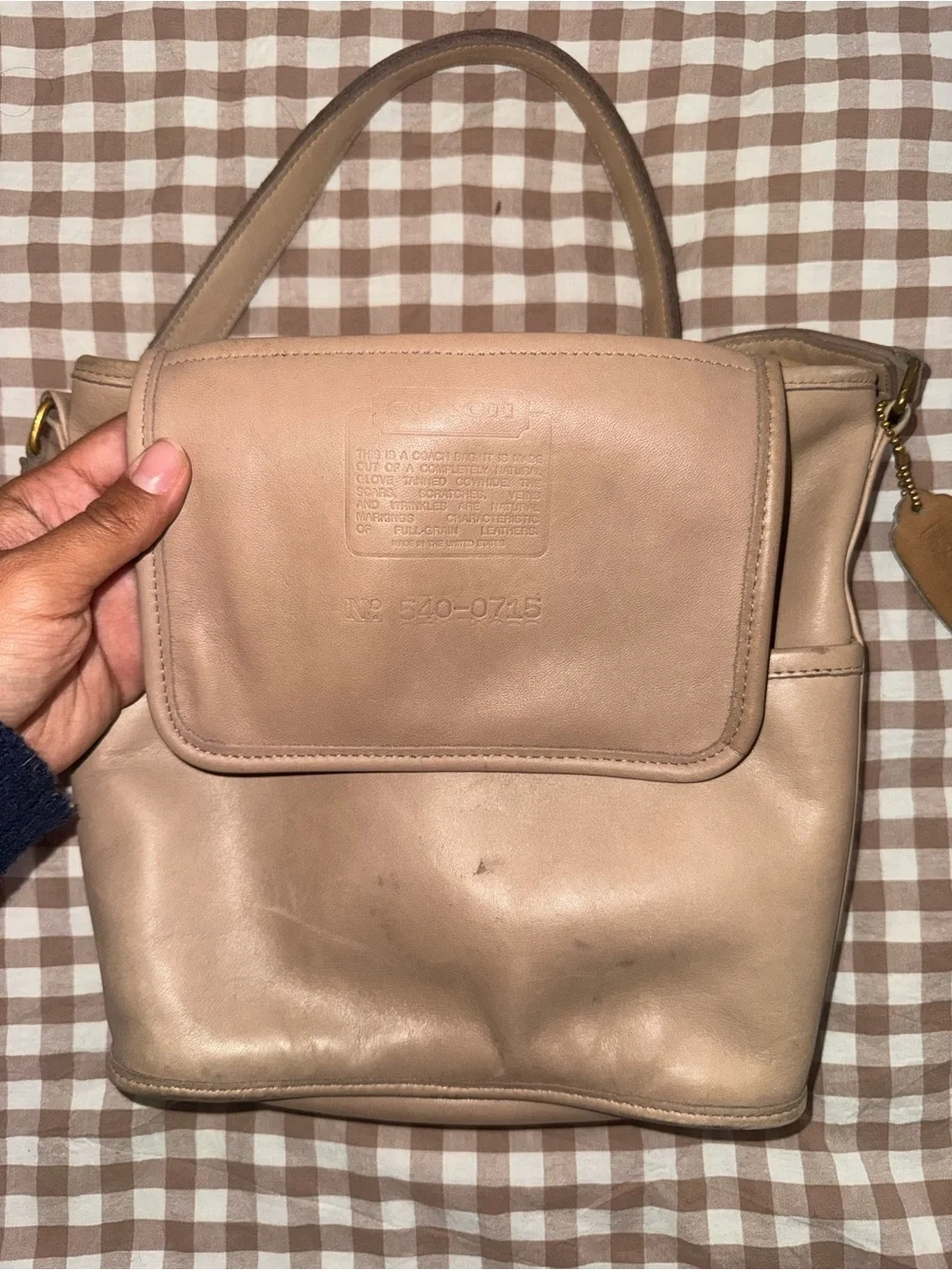 Coach brass unlined