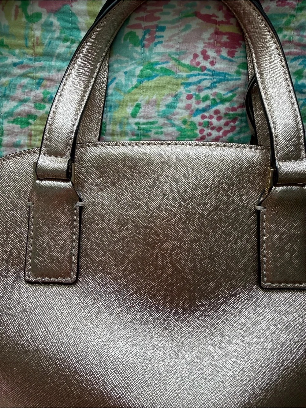 kate spade Rose Gold Dome Satchel