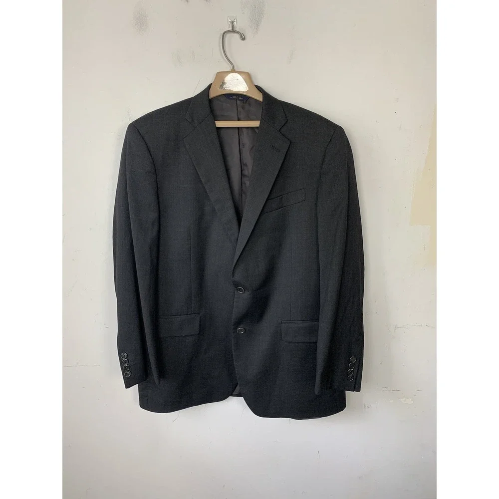Brooks Brothers Mens Blazer 43 Black Wedding Wool Madison‎ 1818 Togna Italy USA