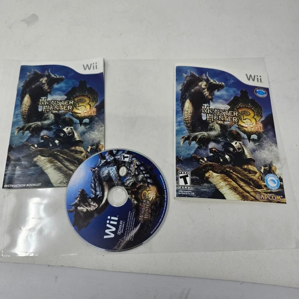Monster Hunter 3‎ Tri - Nintendo Wii Game - Tested Working
