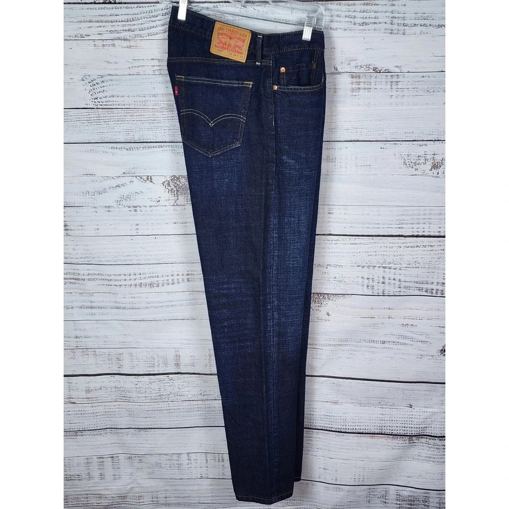 Levis 559 Relaxed Fit Blue Jeans Mens 34x32 Dark Wash Cotton Loose Denim Pants