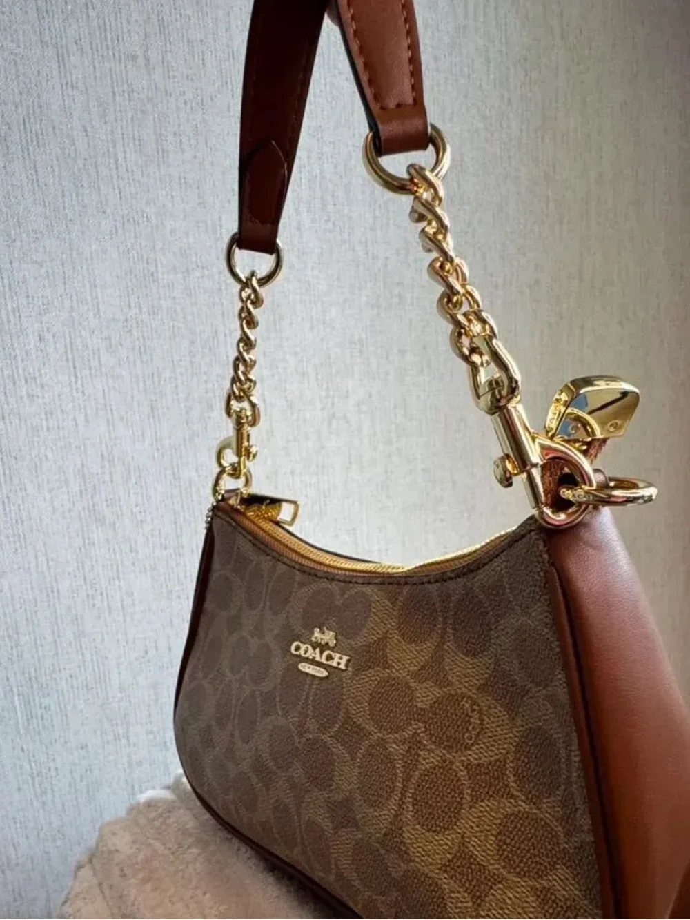 Coach zip trim top