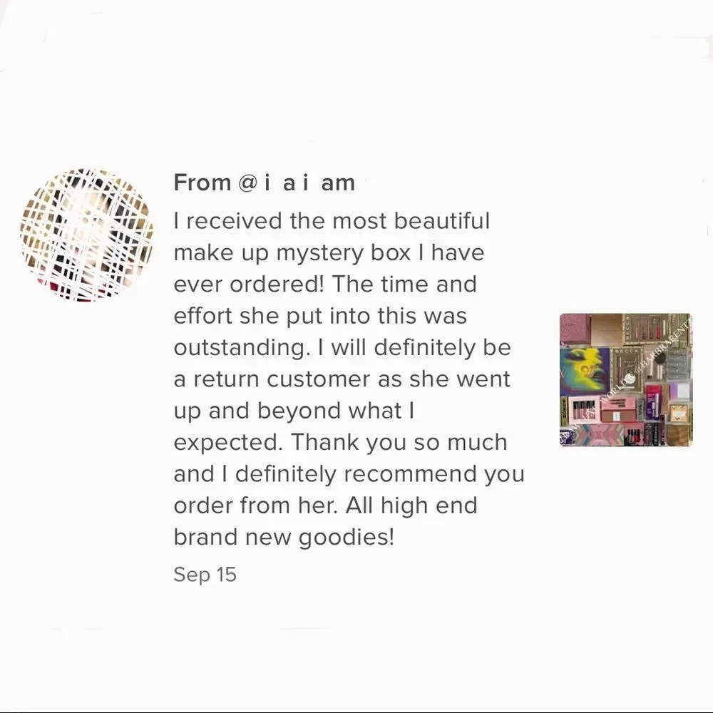 MAKEUP MYSTERY BOX BIGGEST BEST BOX 2X+ MSRP LUXURY HIGH END NEW FRESH