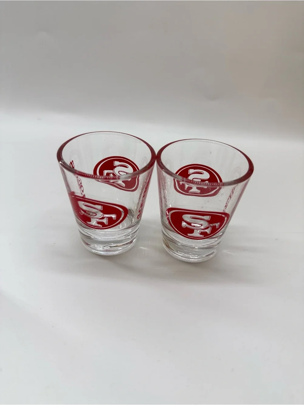 San Francisco 49ers Red Logo Shot Glasses - Set of 2