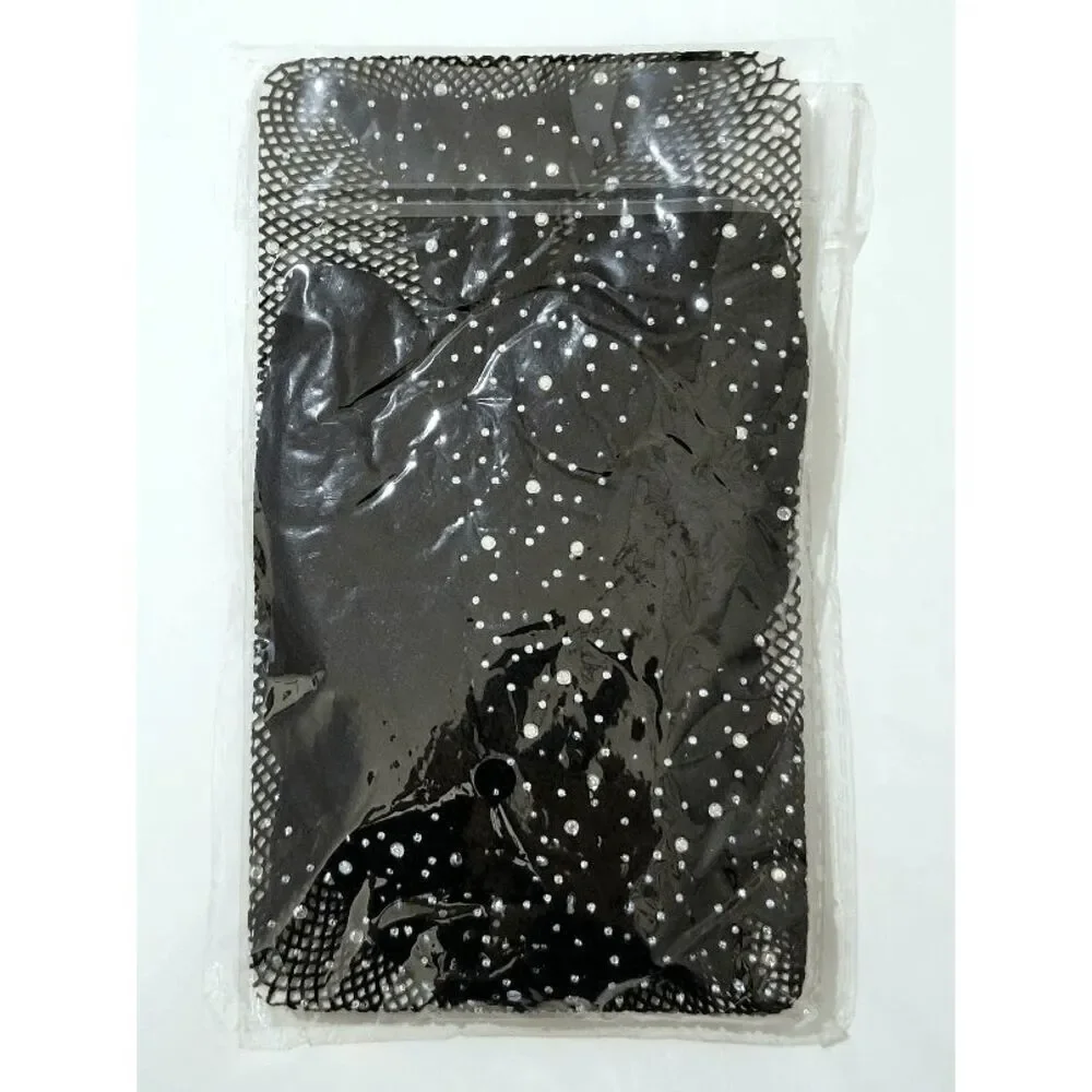 Rhinestone Fishnet Sexy Sparkly Shiny Party Stretchy Mesh Stockings Tights NEW
