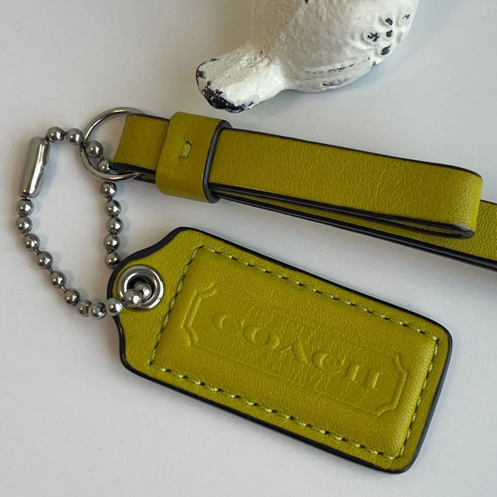 Coach leather fob