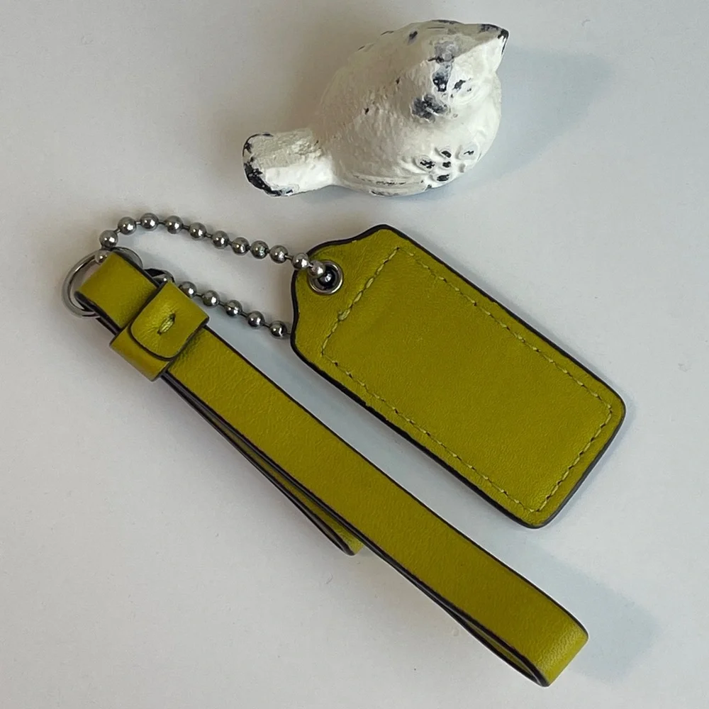 Coach leather fob