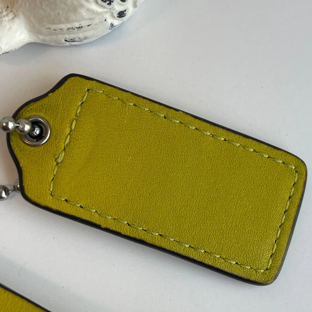 Coach leather fob