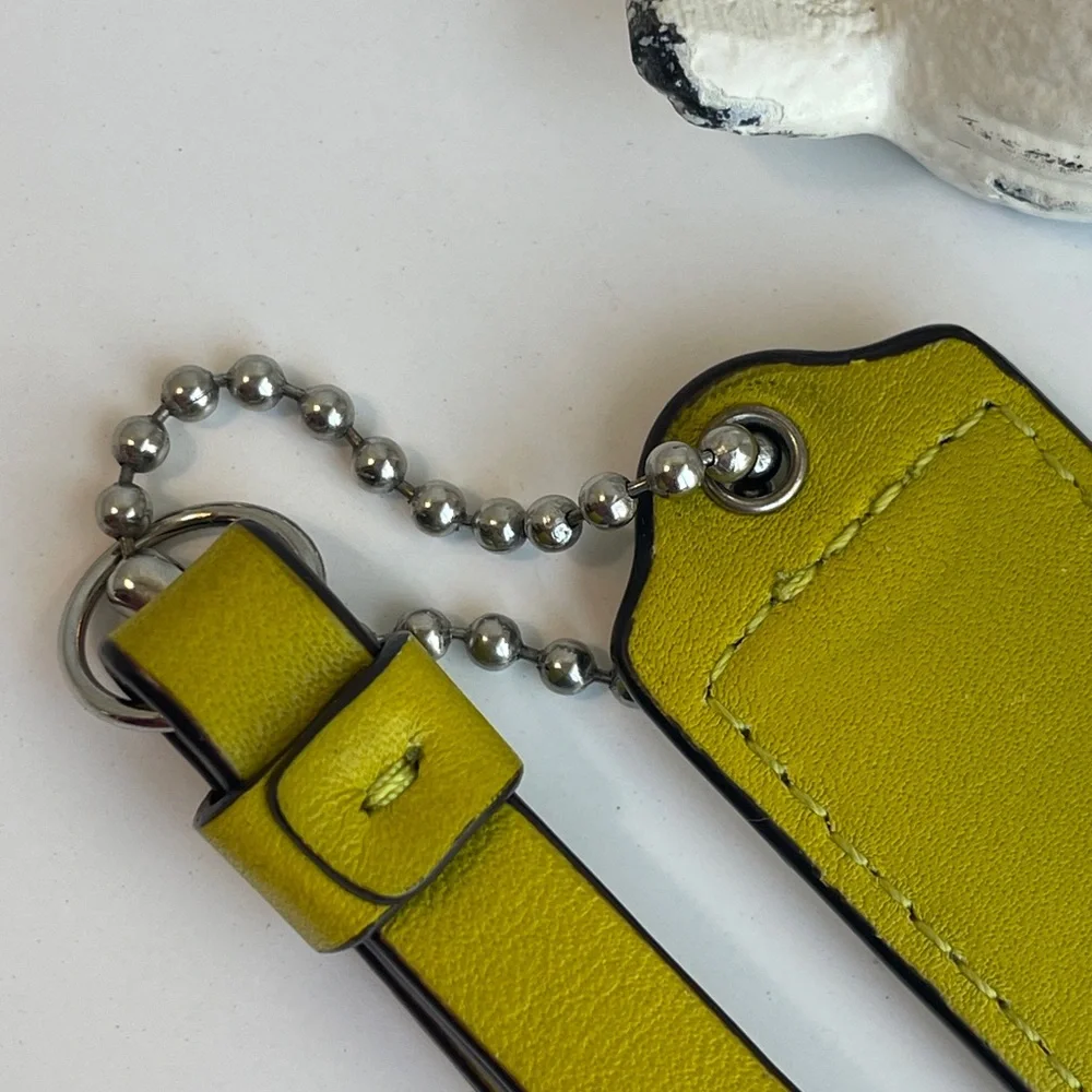 Coach leather fob