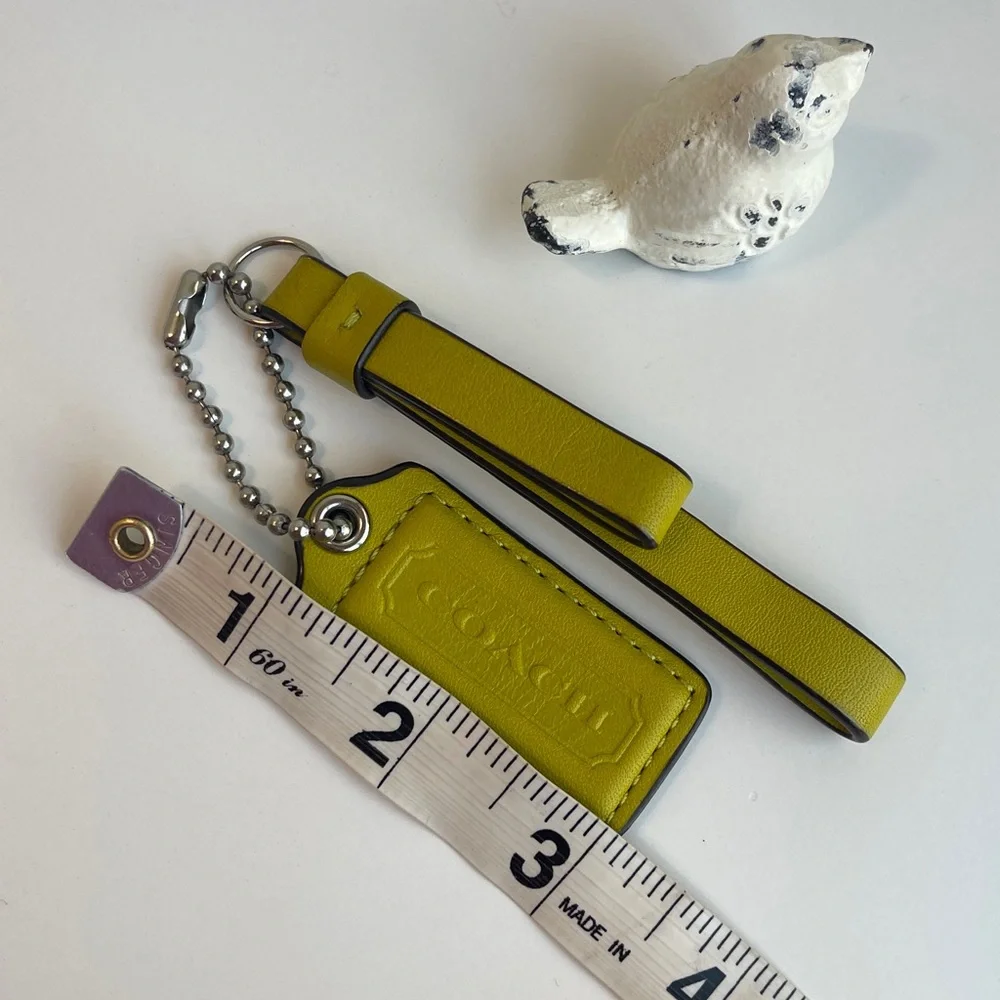 Coach leather fob