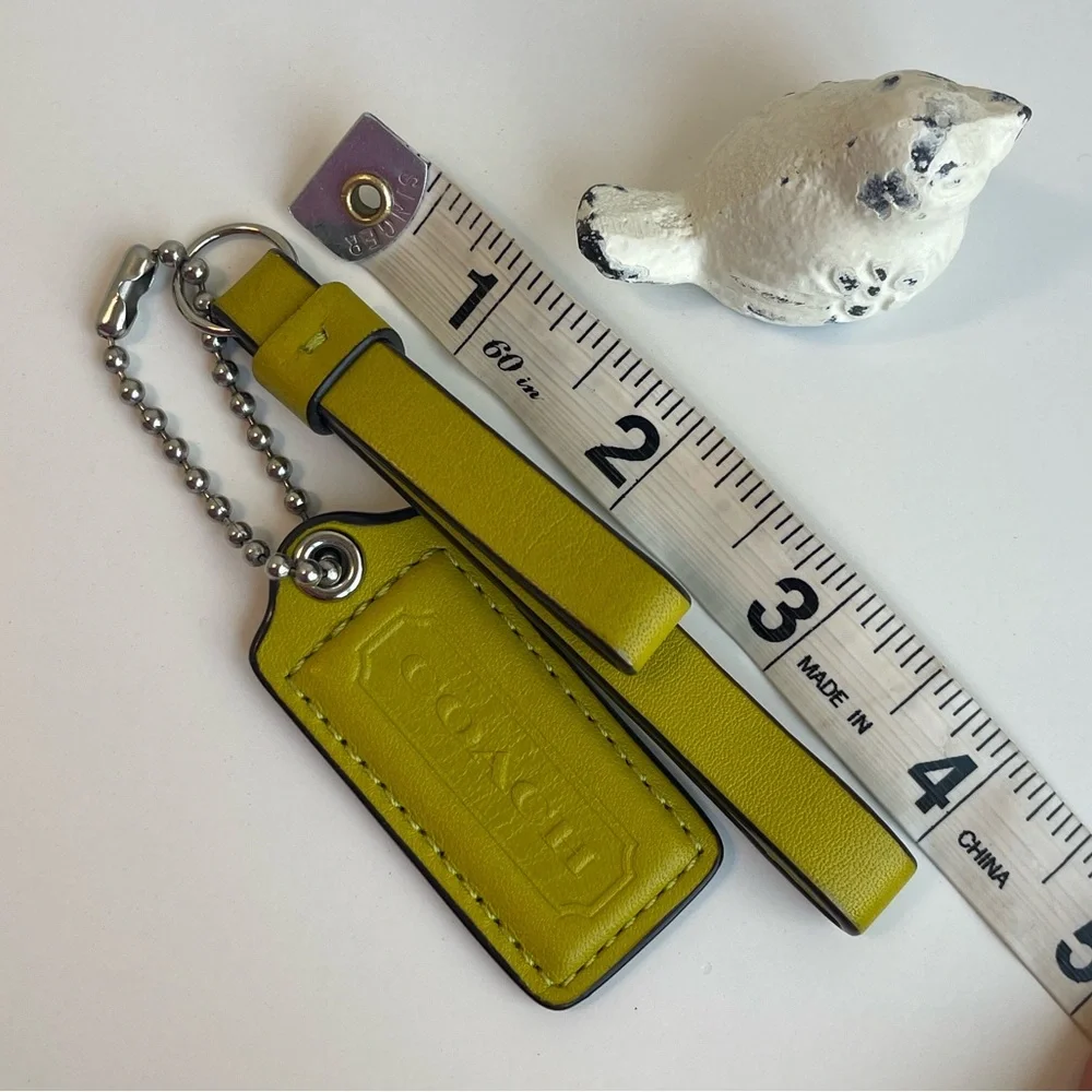 Coach leather fob