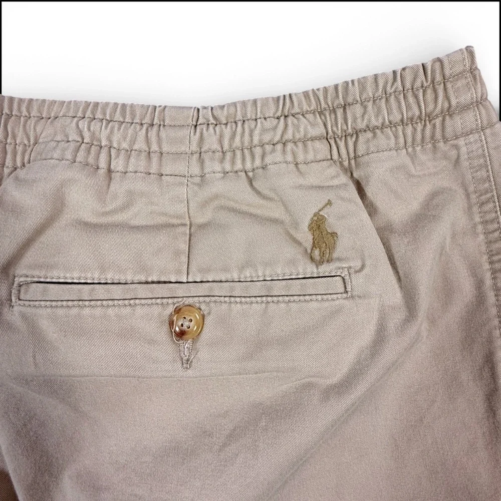 Polo Ralph Lauren Stretch Classic Fit Chino Pants Drawstring XLT Khaki‎ Prepster