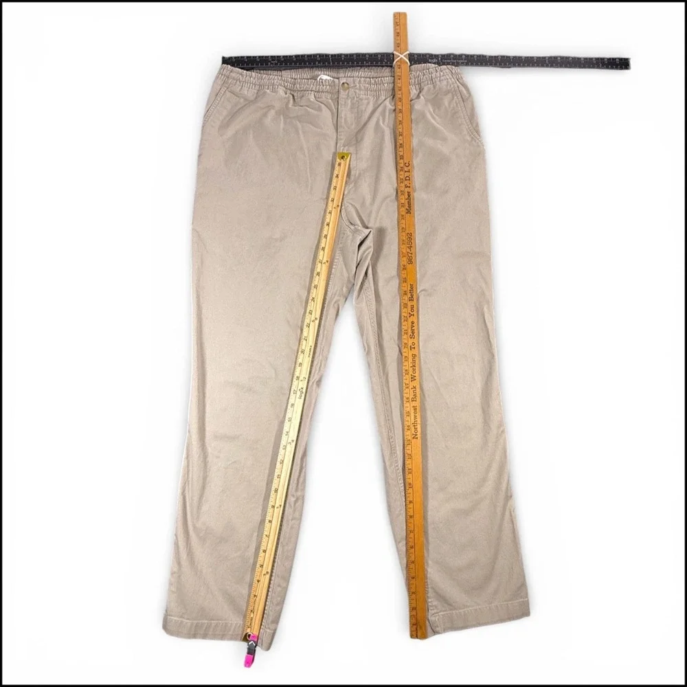 Polo Ralph Lauren Stretch Classic Fit Chino Pants Drawstring XLT Khaki‎ Prepster