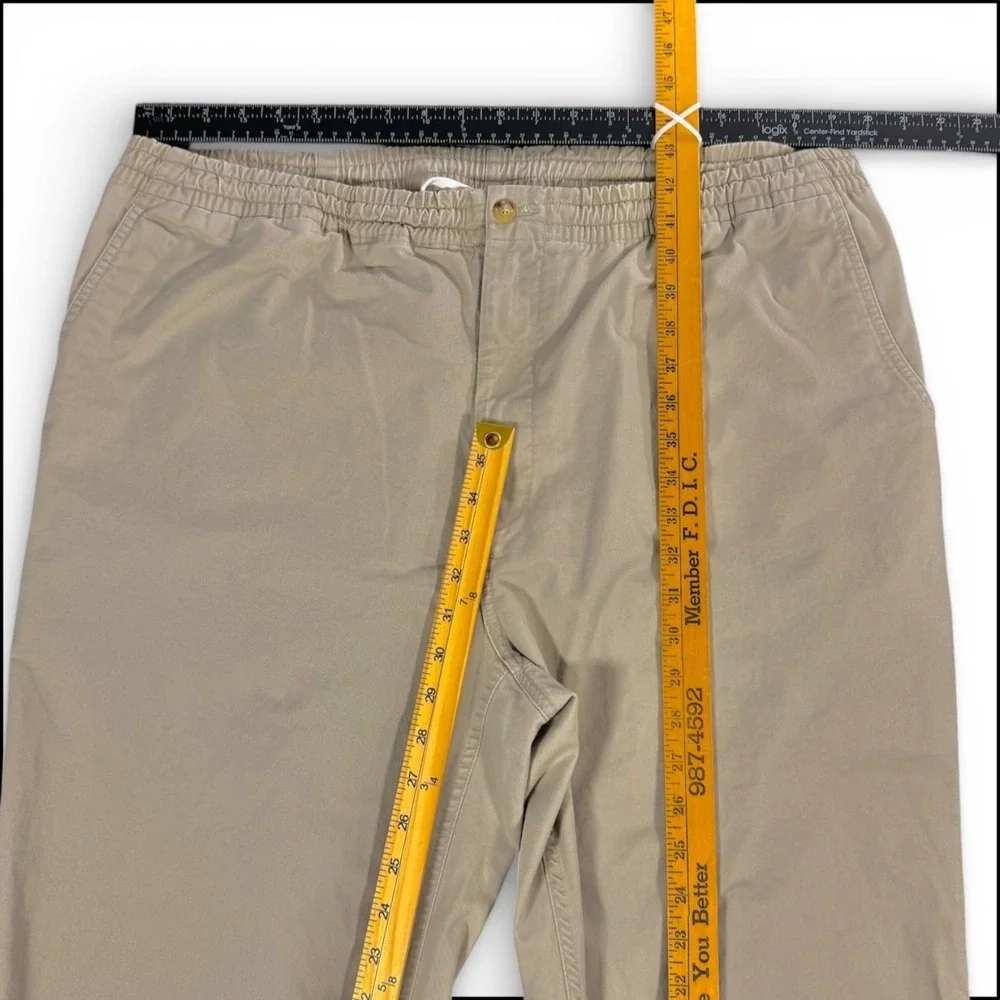 Polo Ralph Lauren Stretch Classic Fit Chino Pants Drawstring XLT Khaki‎ Prepster