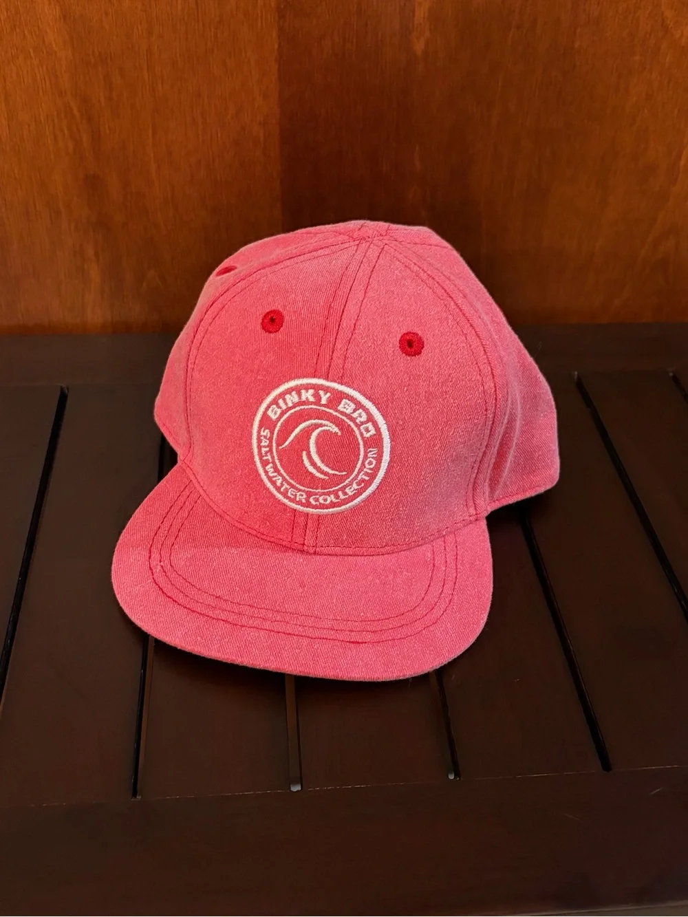 New Binky Bro Saltywater Collection red Snapback Hat - infant