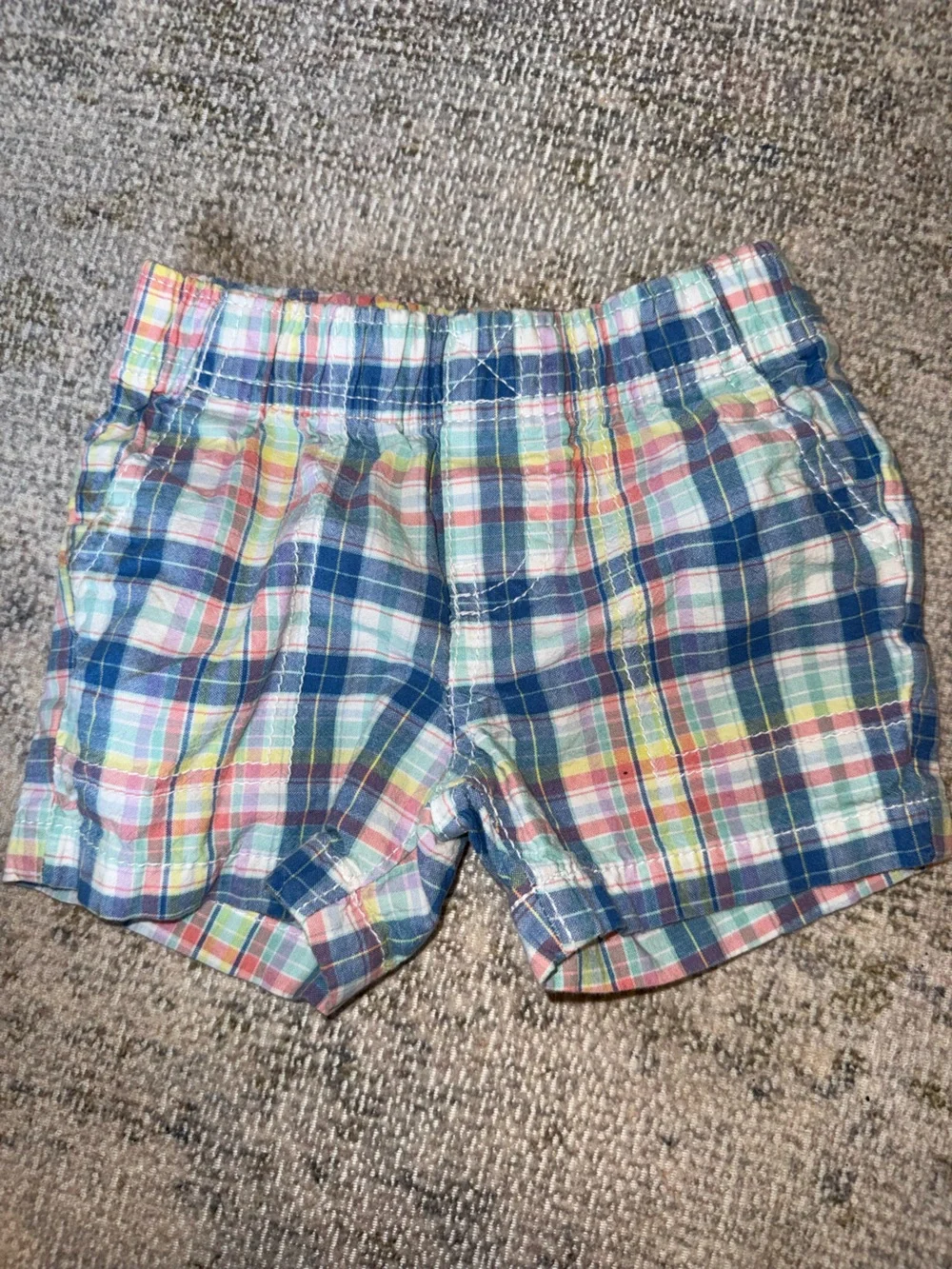 Carter's Pastel‎ Plaid Cotton Shorts