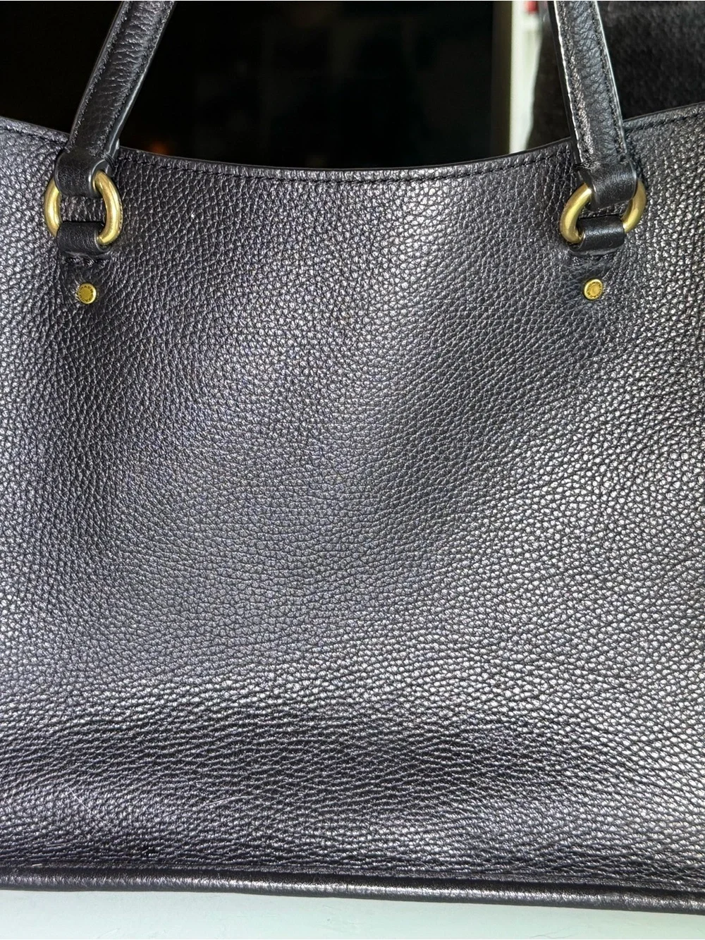 Coach sleek black