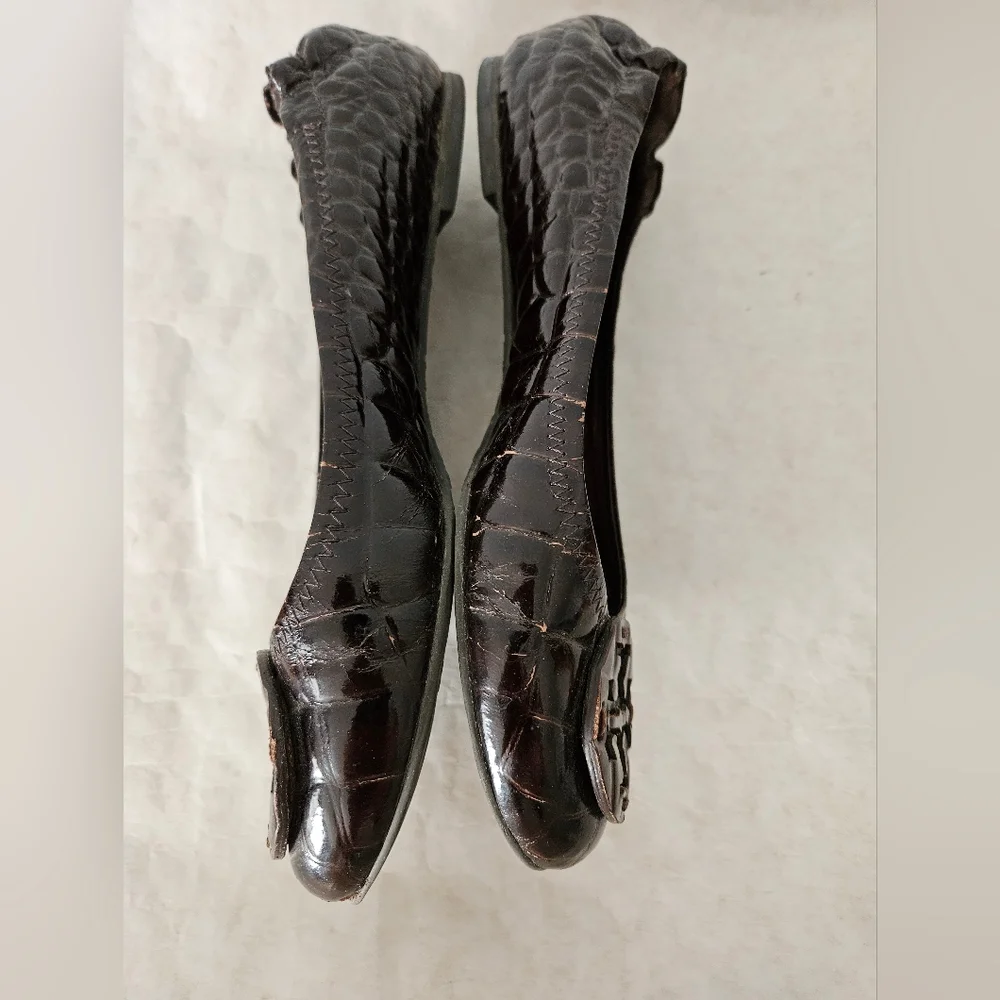 Tory Burch brown patent