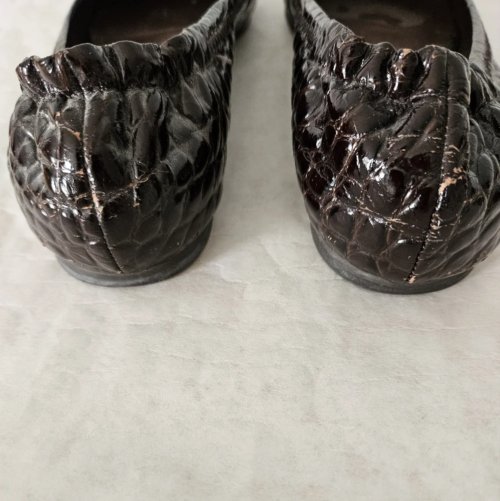 Tory Burch brown patent