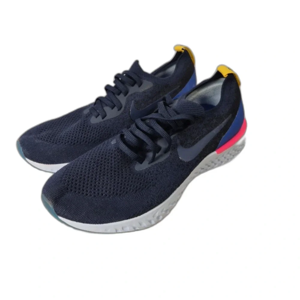 Nike Epic React Flyknit College Navy Running Shoes Men's Size US 10