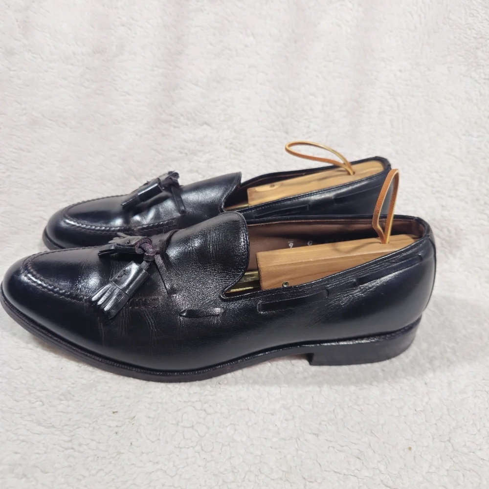 Allen Edmonds Black Leather Tassel Loafers Size 9 C