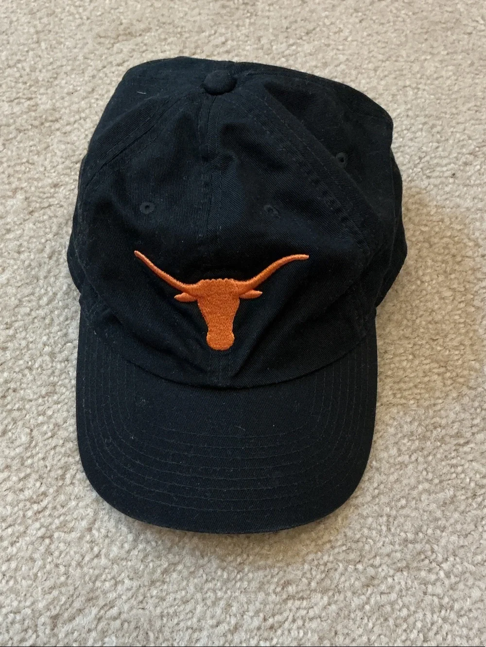 Nike Black Canvas Unstructured Univ of Texas Longhorns Baseball Hat Cap