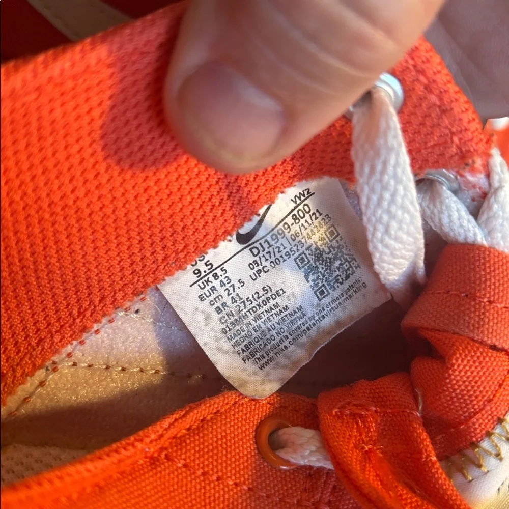 Nike vibrant orange