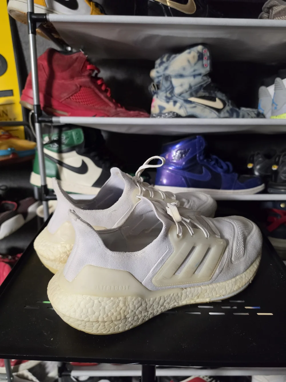 adidas white knit
