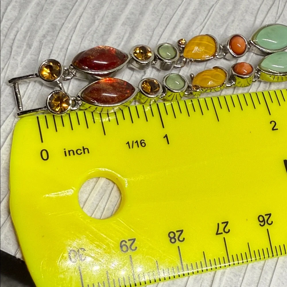 Multicolor Gemstone Bracelet Y2K vintage exceptional bright einway bracelet