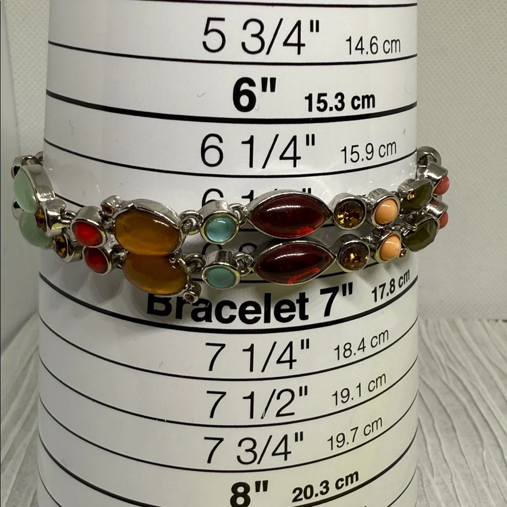 Multicolor Gemstone Bracelet Y2K vintage exceptional bright einway bracelet