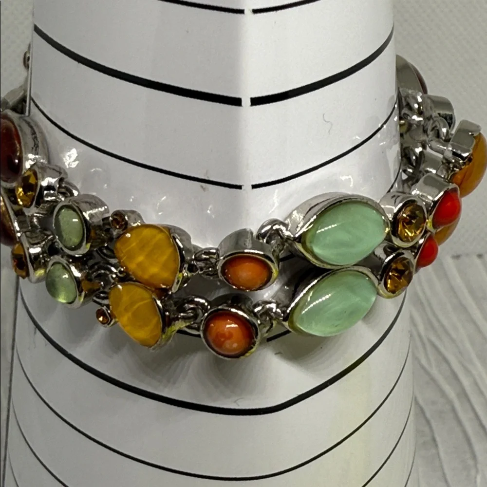 Multicolor Gemstone Bracelet Y2K vintage exceptional bright einway bracelet