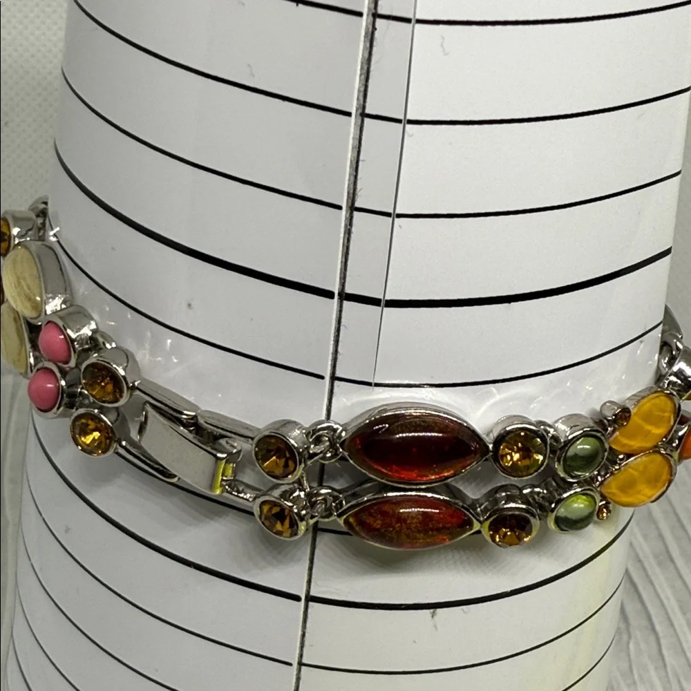 Multicolor Gemstone Bracelet Y2K vintage exceptional bright einway bracelet