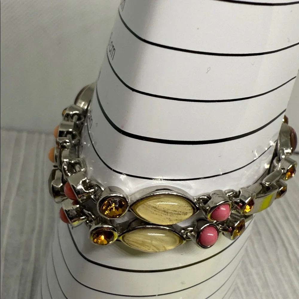 Multicolor Gemstone Bracelet Y2K vintage exceptional bright einway bracelet