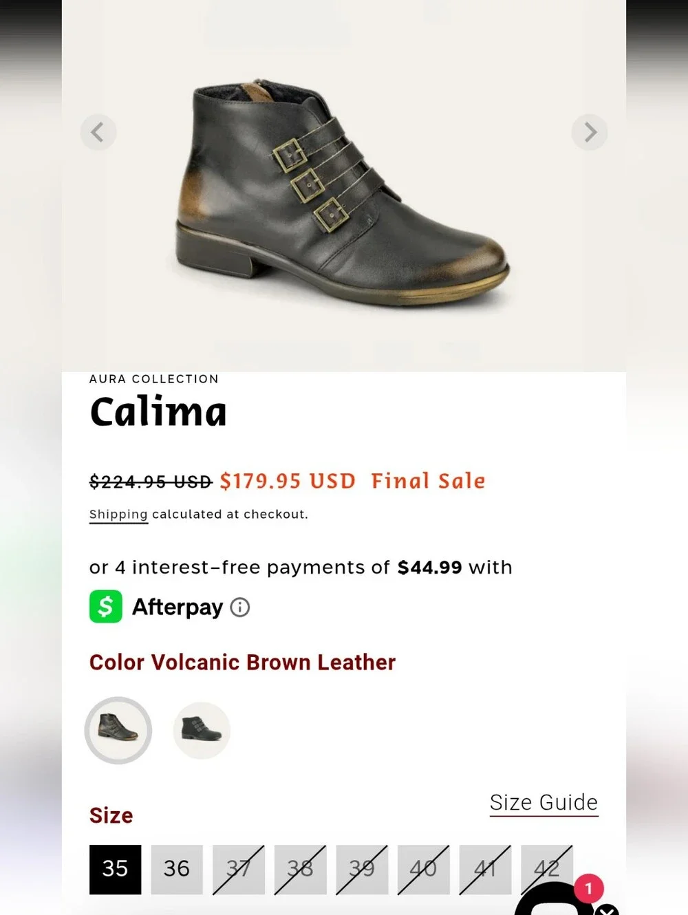 Naot calima chic