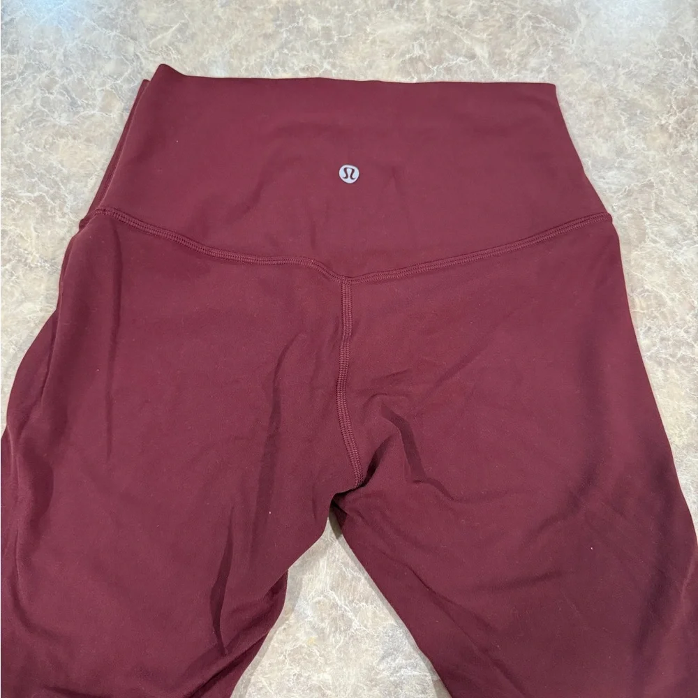 lululemon athletica High-Rise Bike Shorts in Deep Burgundy