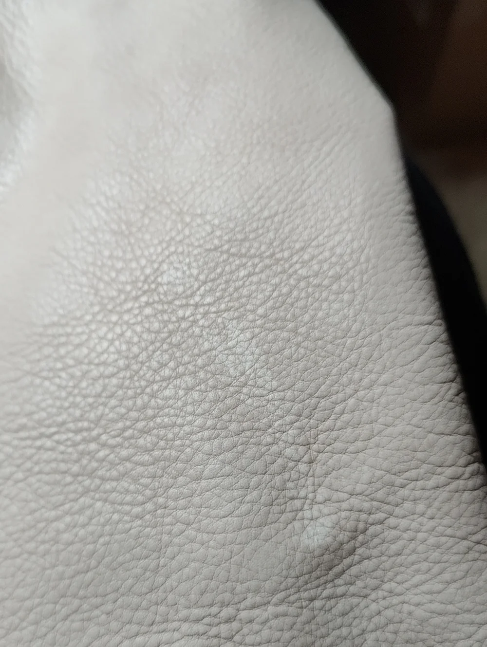 Large Leather Tote Cream