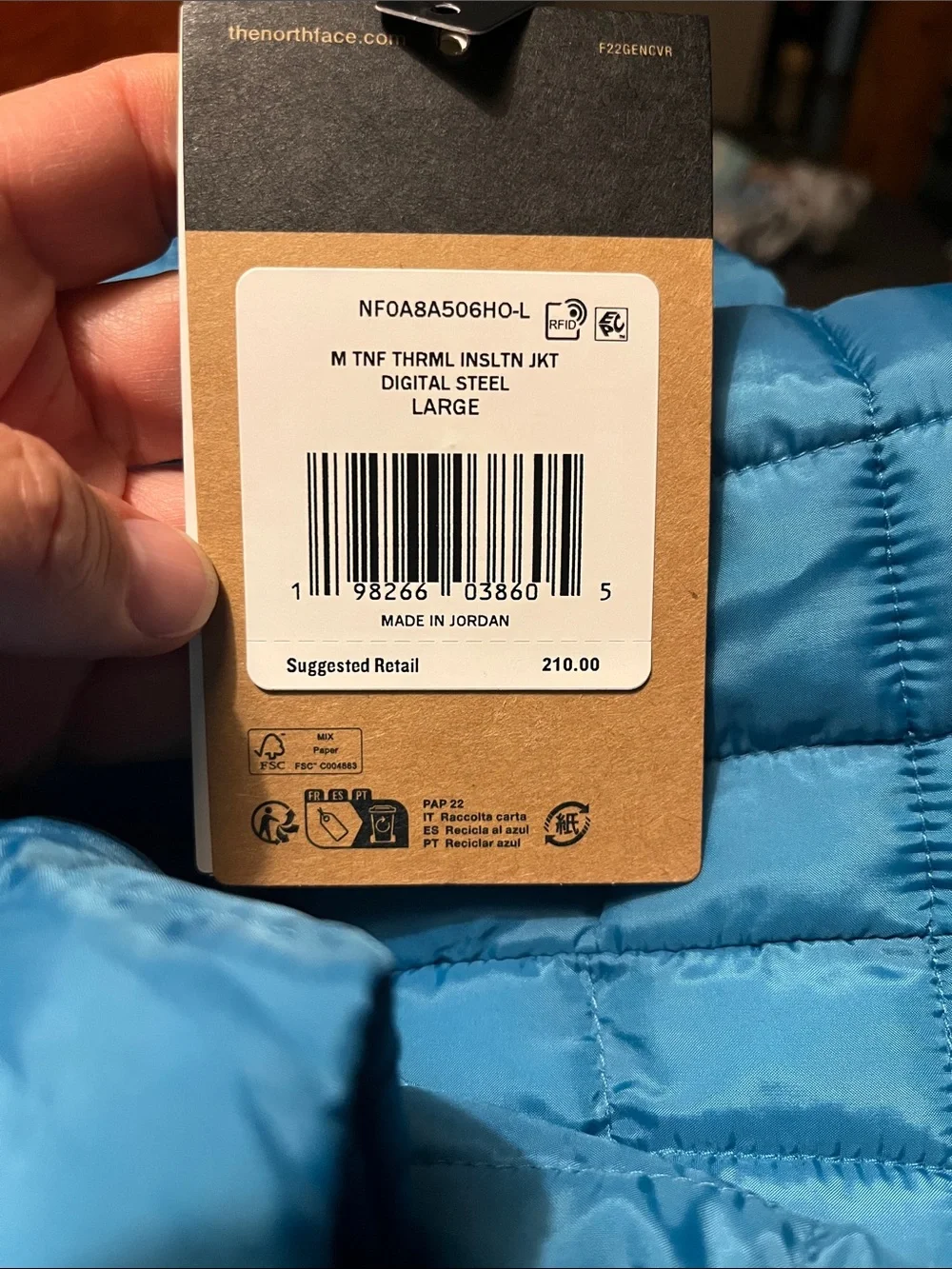 The North Face new tags