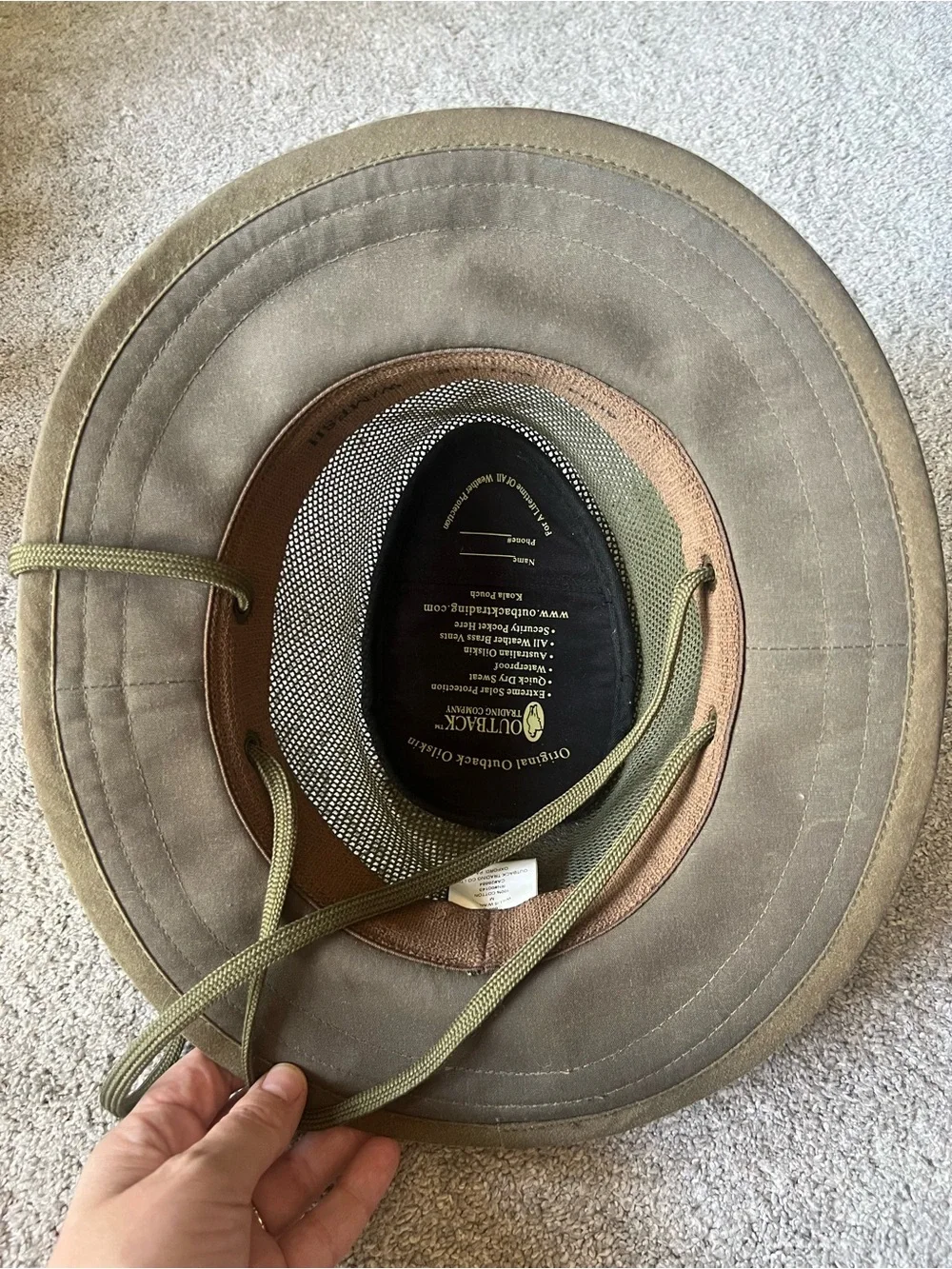 Outback Trading Co. ventilated olive
