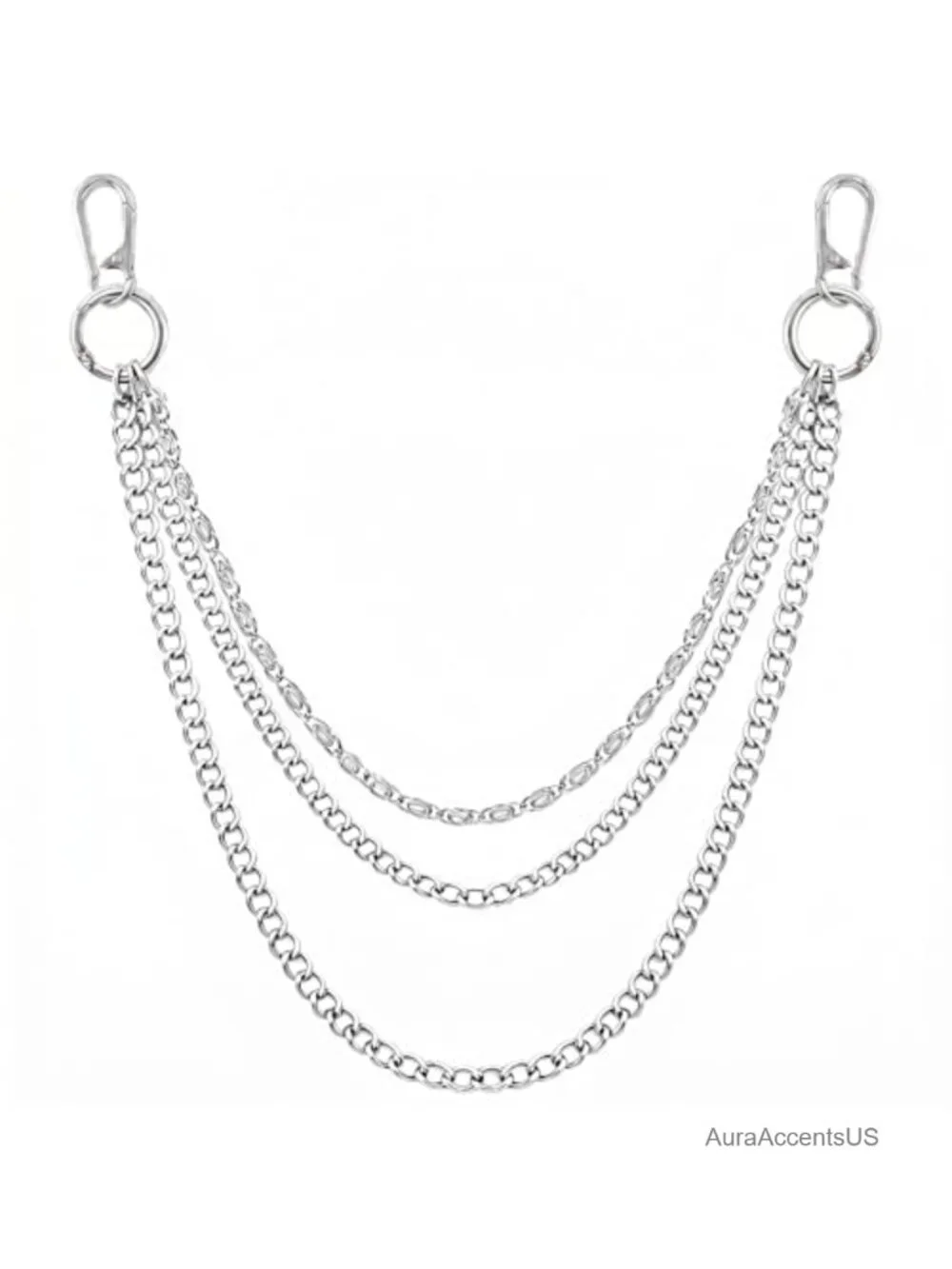 Men Women Punk Gothic Wallet Chain Carabiner Clasp