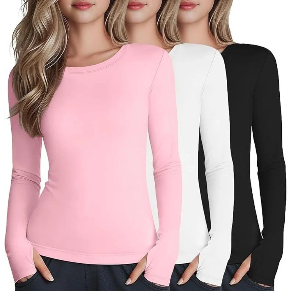 MSRP‎ $42 LessonZoo 3 Pack Girl's 11-12Y Long Sleeve Athletic Shirts with Thu