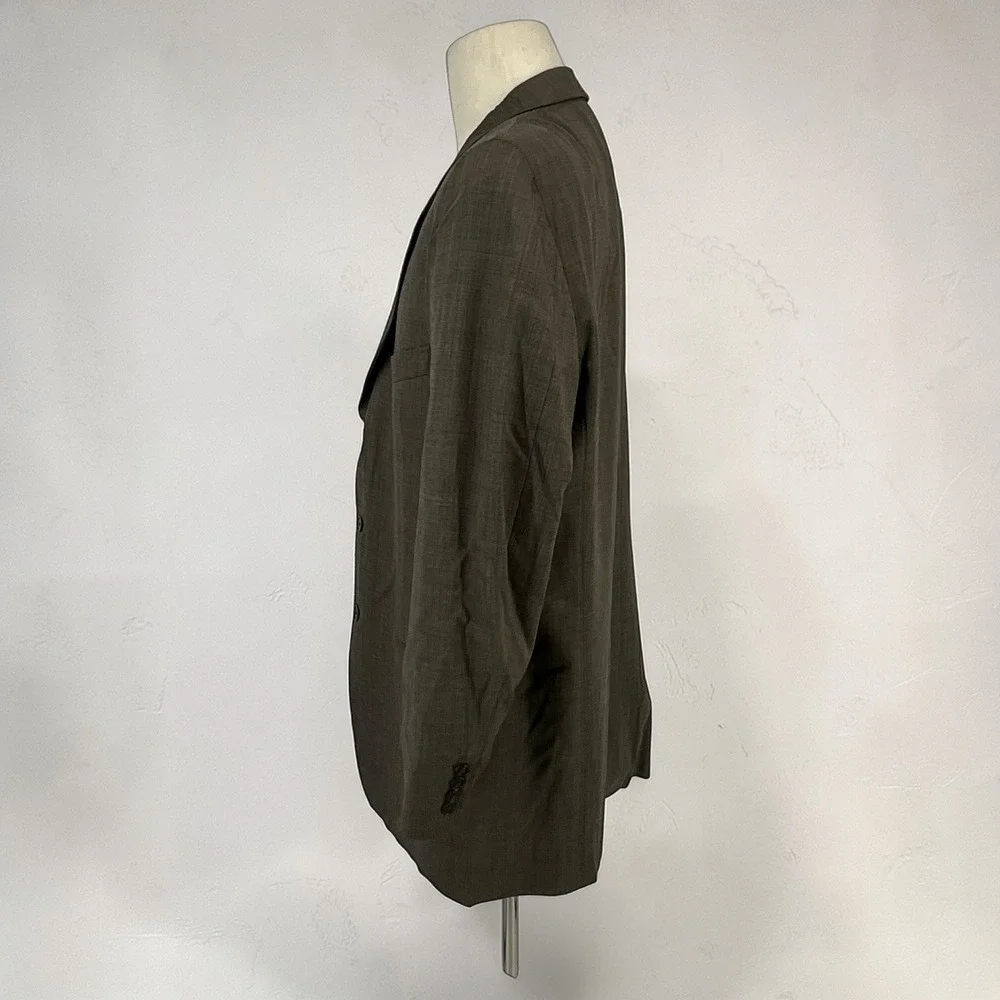 Joseph Abboud Nordstrom Mens‎ 44L Blazer Gray Super 100s Wool 3-Button Casual