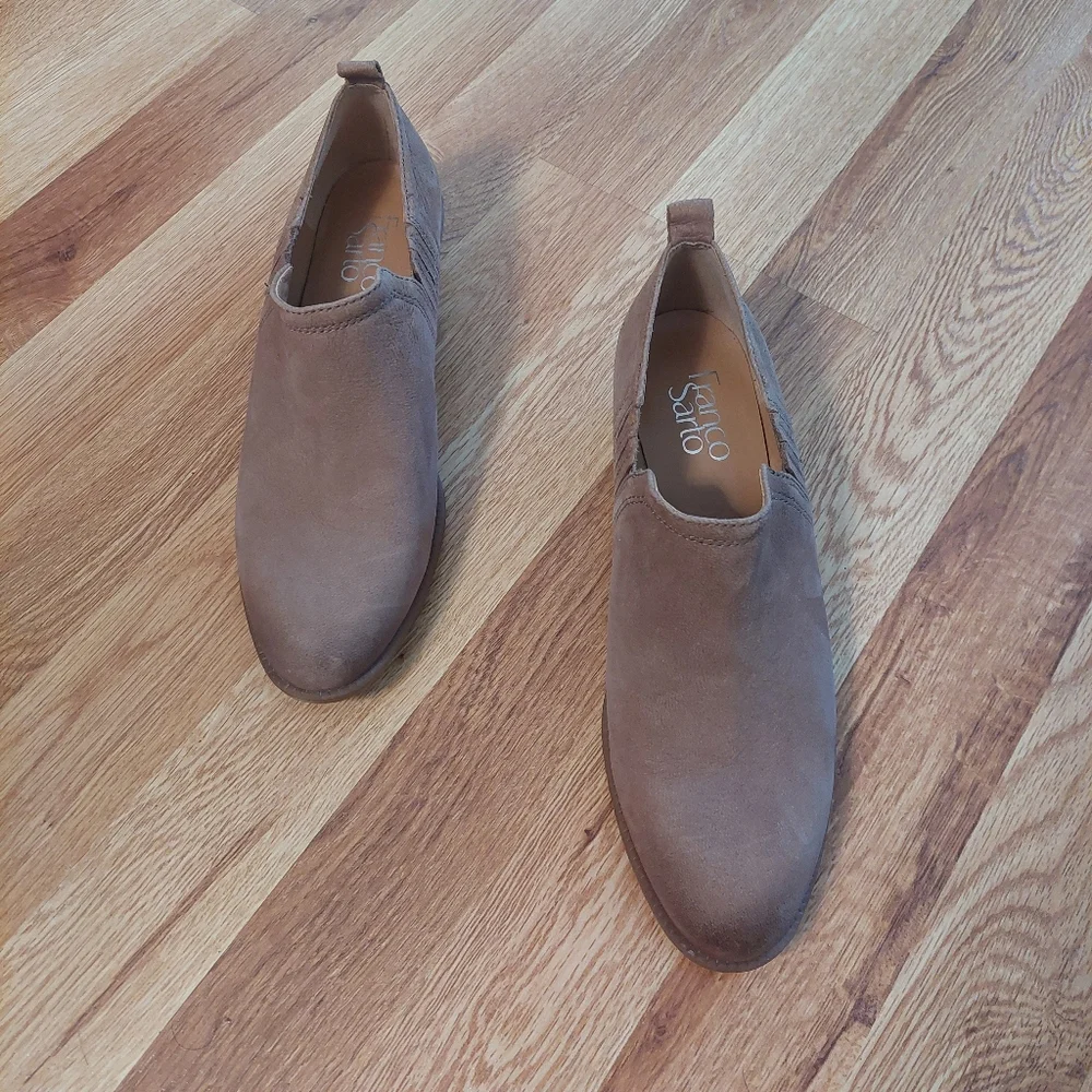 Franco Sarto Leather Ankle Bootie Size 6.5